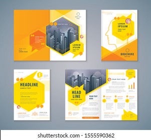 Cover Book Design Set, Yellow Speech Bubbles Background vector Template Brochures, flyer, presentations, leaflet, magazine, invitation card, annual report, social networks, talk bubbles