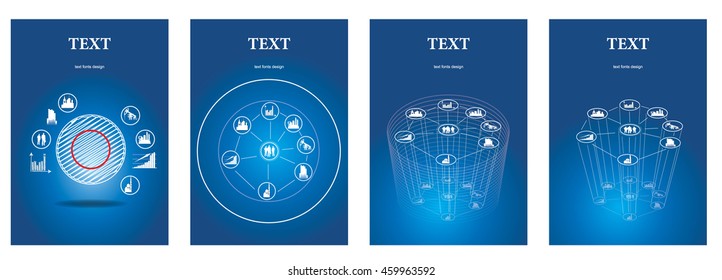 Cover book designs with infographics elements
