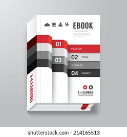 Cover Book Digital Design Minimal Style Template / can be used for E-Book Cover/ E-Magazine Cover/ vector illustration