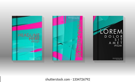 Portada con fondo de diseño geométrico. Válido para banners, carteles, folletos, diseños de afiches, etc. Plantilla vectorial Eps10