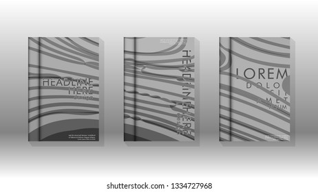 Cover book with a geometric design background. Valid for banners, placards, leaflets, poster designs, etc. Eps10 vector template