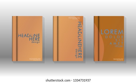 Cover book with a geometric design background. Valid for banners, placards, leaflets, poster designs, etc. Eps10 vector template