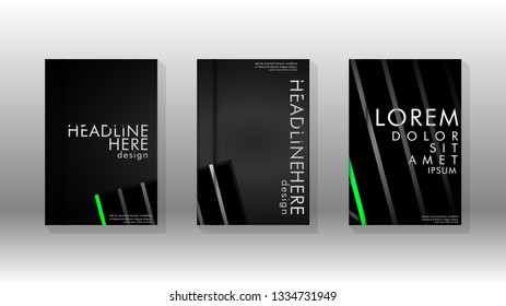 Cover book with a geometric design background. Valid for banners, placards, leaflets, poster designs, etc. Eps10 vector template