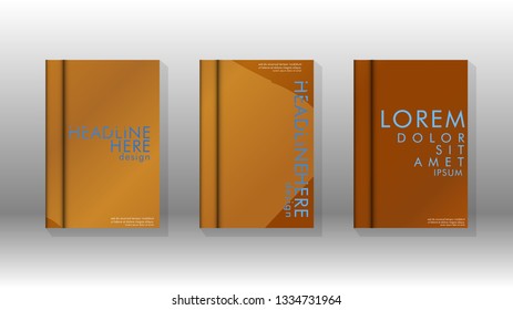 Cover book with a geometric design background. Valid for banners, placards, leaflets, poster designs, etc. Eps10 vector template