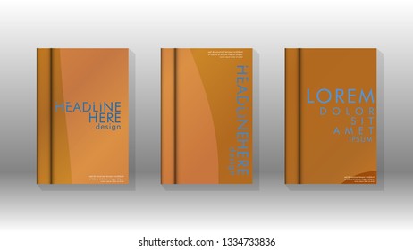 Cover book with a geometric design background. Valid for banners, placards, leaflets, poster designs, etc. Eps10 vector template