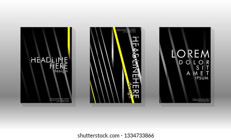 Cover book with a geometric design background. Valid for banners, placards, leaflets, poster designs, etc. Eps10 vector template