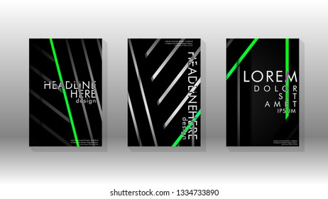 Cover book with a geometric design background. Valid for banners, placards, leaflets, poster designs, etc. Eps10 vector template