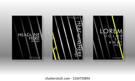 Cover book with a geometric design background. Valid for banners, placards, leaflets, poster designs, etc. Eps10 vector template