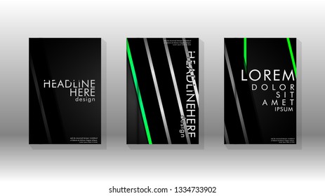 Cover book with a geometric design background. Valid for banners, placards, leaflets, poster designs, etc. Eps10 vector template