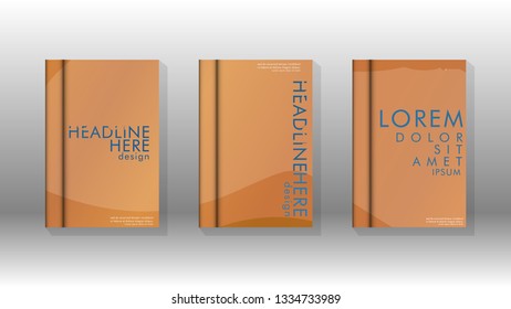 Cover book with a geometric design background. Valid for banners, placards, leaflets, poster designs, etc. Eps10 vector template