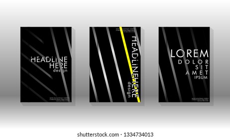 Cover book with a geometric design background. Valid for banners, placards, leaflets, poster designs, etc. Eps10 vector template