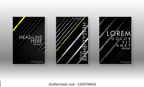 Cover book with a geometric design background. Valid for banners, placards, leaflets, poster designs, etc. Eps10 vector template