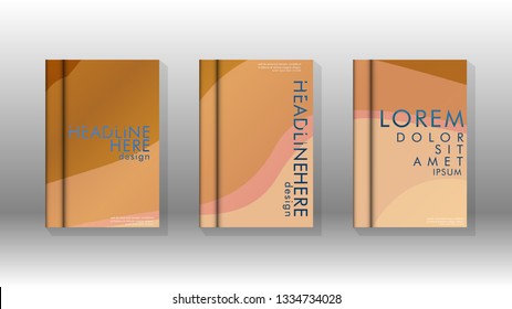 Cover book with a geometric design background. Valid for banners, placards, leaflets, poster designs, etc. Eps10 vector template