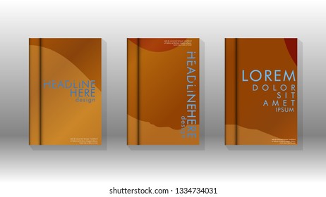 Cover book with a geometric design background. Valid for banners, placards, leaflets, poster designs, etc. Eps10 vector template