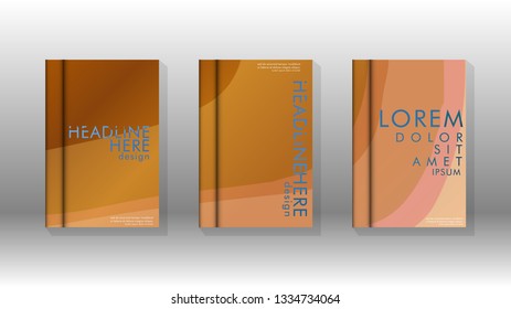 Cover book with a geometric design background. Valid for banners, placards, leaflets, poster designs, etc. Eps10 vector template