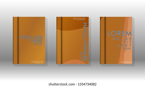 Cover book with a geometric design background. Valid for banners, placards, leaflets, poster designs, etc. Eps10 vector template