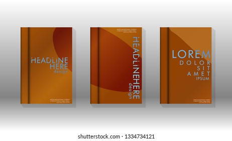 Cover book with a geometric design background. Valid for banners, placards, leaflets, poster designs, etc. Eps10 vector template