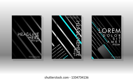 Cover book with a geometric design background. Valid for banners, placards, leaflets, poster designs, etc. Eps10 vector template