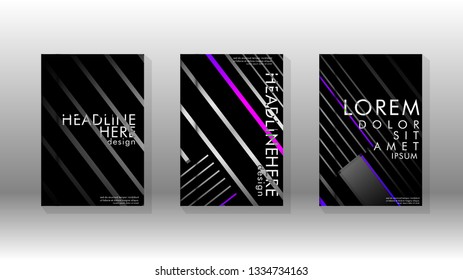 Cover book with a geometric design background. Valid for banners, placards, leaflets, poster designs, etc. Eps10 vector template