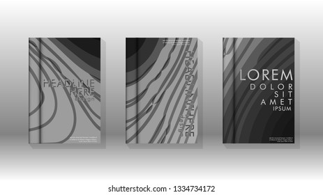 Cover book with a geometric design background. Valid for banners, placards, leaflets, poster designs, etc. Eps10 vector template