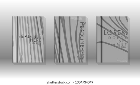 Cover book with a geometric design background. Valid for banners, placards, leaflets, poster designs, etc. Eps10 vector template