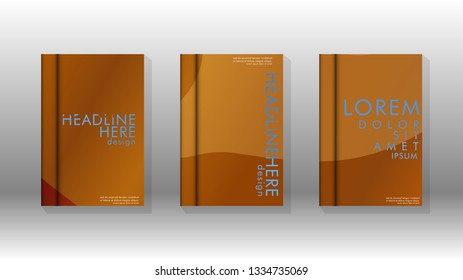 Cover book with a geometric design background. Valid for banners, placards, leaflets, poster designs, etc. Eps10 vector template