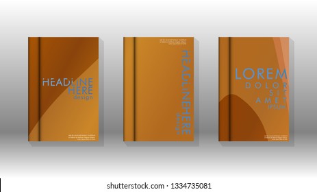 Cover book with a geometric design background. Valid for banners, placards, leaflets, poster designs, etc. Eps10 vector template