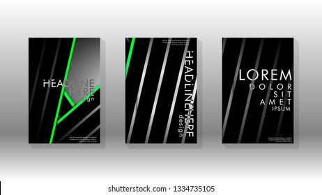 Cover book with a geometric design background. Valid for banners, placards, leaflets, poster designs, etc. Eps10 vector template