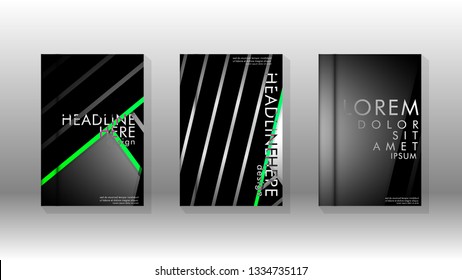 Cover book with a geometric design background. Valid for banners, placards, leaflets, poster designs, etc. Eps10 vector template