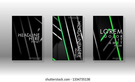 Cover book with a geometric design background. Valid for banners, placards, leaflets, poster designs, etc. Eps10 vector template