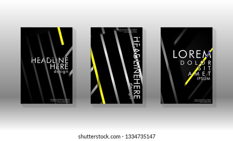 Cover book with a geometric design background. Valid for banners, placards, leaflets, poster designs, etc. Eps10 vector template