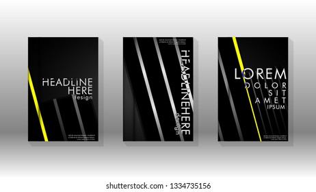 Cover book with a geometric design background. Valid for banners, placards, leaflets, poster designs, etc. Eps10 vector template