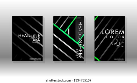 Cover book with a geometric design background. Valid for banners, placards, leaflets, poster designs, etc. Eps10 vector template