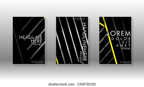 Cover book with a geometric design background. Valid for banners, placards, leaflets, poster designs, etc. Eps10 vector template