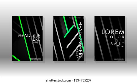 Cover book with a geometric design background. Valid for banners, placards, leaflets, poster designs, etc. Eps10 vector template