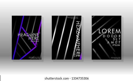Cover book with a geometric design background. Valid for banners, placards, leaflets, poster designs, etc. Eps10 vector template