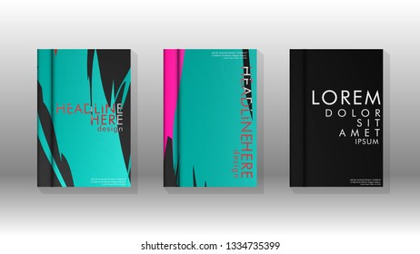 Cover book with a geometric design background. Valid for banners, placards, leaflets, poster designs, etc. Eps10 vector template