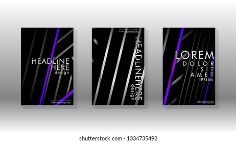 Cover book with a geometric design background. Valid for banners, placards, leaflets, poster designs, etc. Eps10 vector template