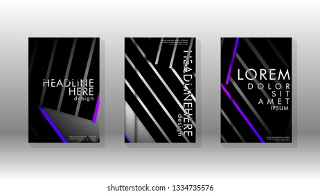 Cover book with a geometric design background. Valid for banners, placards, leaflets, poster designs, etc. Eps10 vector template