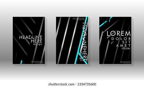Cover book with a geometric design background. Valid for banners, placards, leaflets, poster designs, etc. Eps10 vector template
