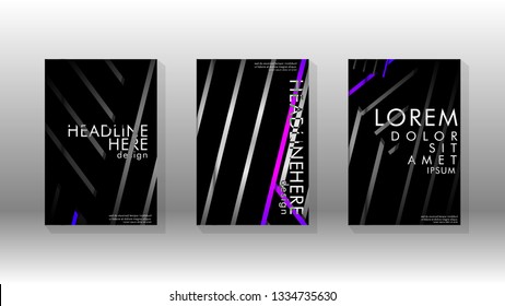 Cover book with a geometric design background. Valid for banners, placards, leaflets, poster designs, etc. Eps10 vector template