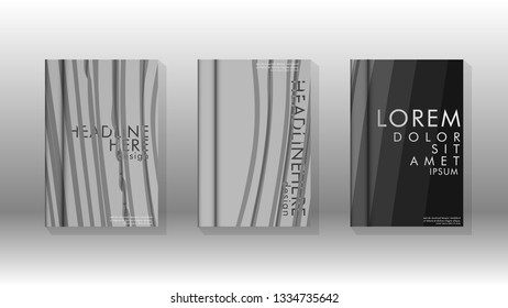 Cover book with a geometric design background. Valid for banners, placards, leaflets, poster designs, etc. Eps10 vector template