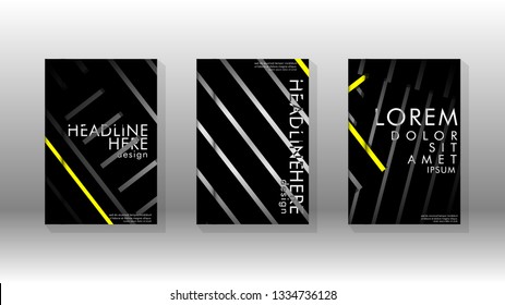 Cover book with a geometric design background. Valid for banners, placards, leaflets, poster designs, etc. Eps10 vector template