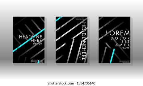 Cover book with a geometric design background. Valid for banners, placards, leaflets, poster designs, etc. Eps10 vector template