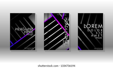 Cover book with a geometric design background. Valid for banners, placards, leaflets, poster designs, etc. Eps10 vector template