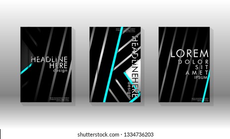 Cover book with a geometric design background. Valid for banners, placards, leaflets, poster designs, etc. Eps10 vector template