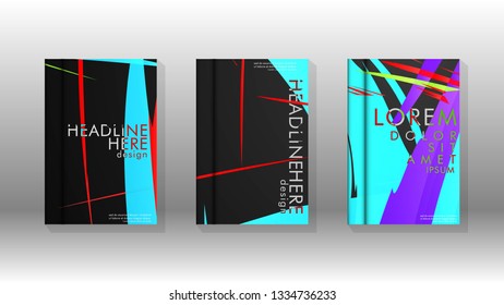 Cover book with a geometric design background. Valid for banners, placards, leaflets, poster designs, etc. Eps10 vector template