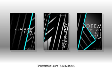 Cover book with a geometric design background. Valid for banners, placards, leaflets, poster designs, etc. Eps10 vector template