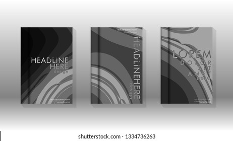 Cover book with a geometric design background. Valid for banners, placards, leaflets, poster designs, etc. Eps10 vector template