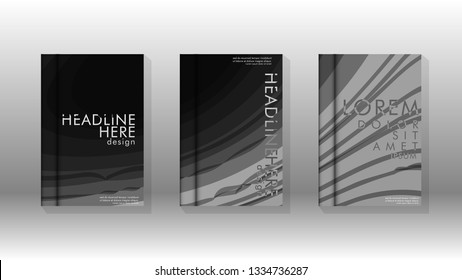 Cover book with a geometric design background. Valid for banners, placards, leaflets, poster designs, etc. Eps10 vector template